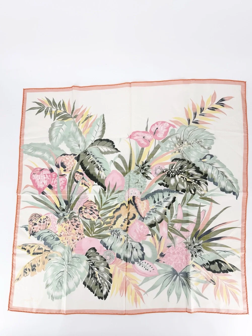 Jim Thompson Silk Scarf Tropical Print
